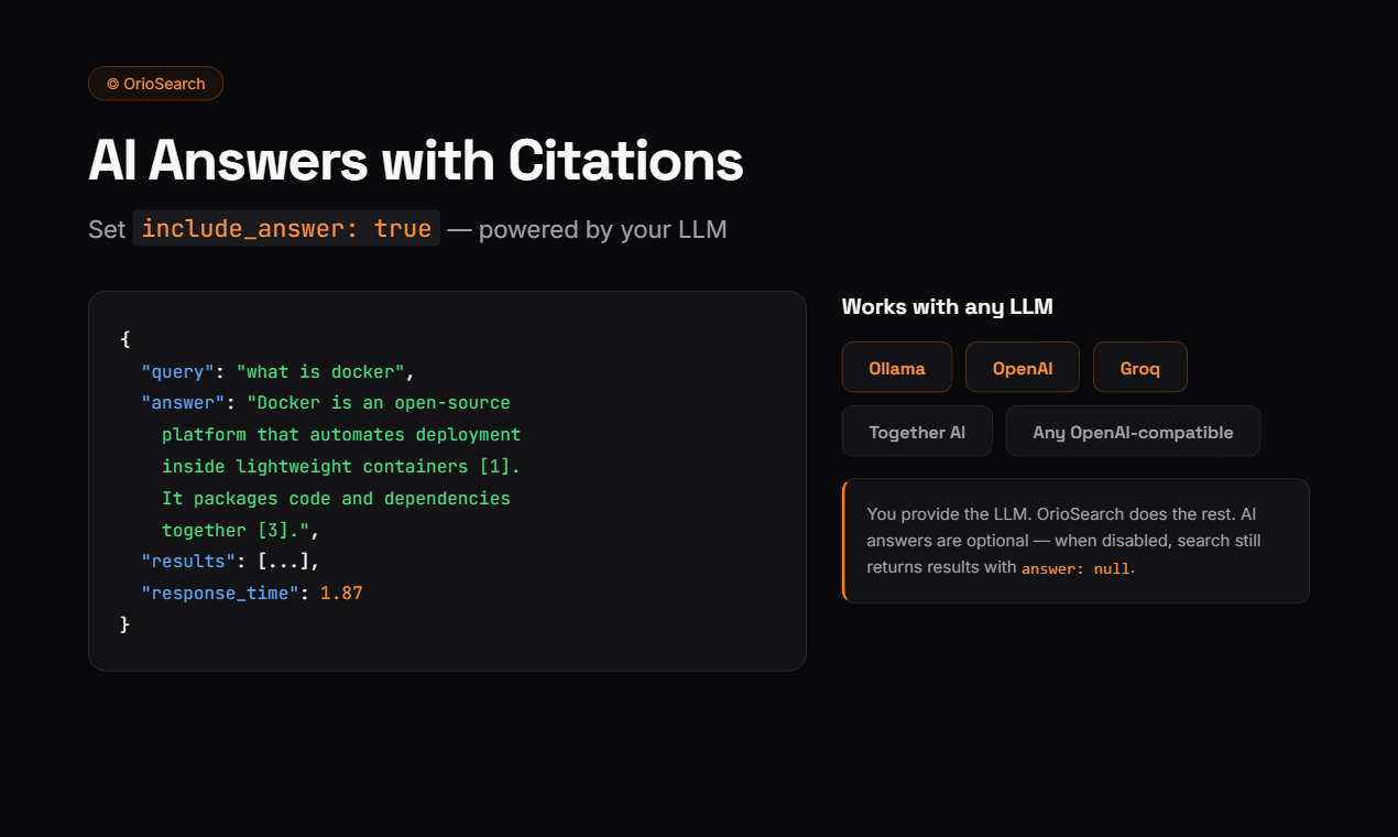 OrioSearch: Your AI Agent need WebSearch gallery image