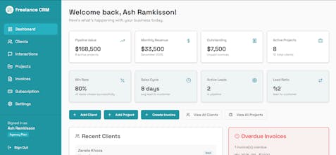 Freelance CRM gallery image