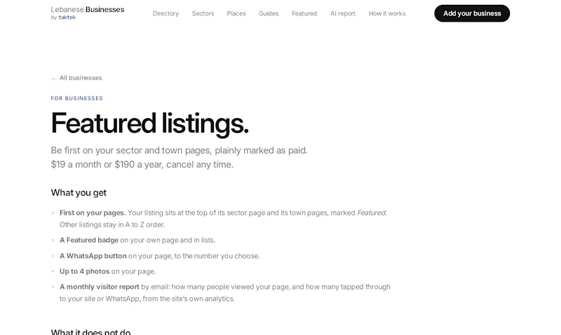 Lebanese Businesses screenshot 5