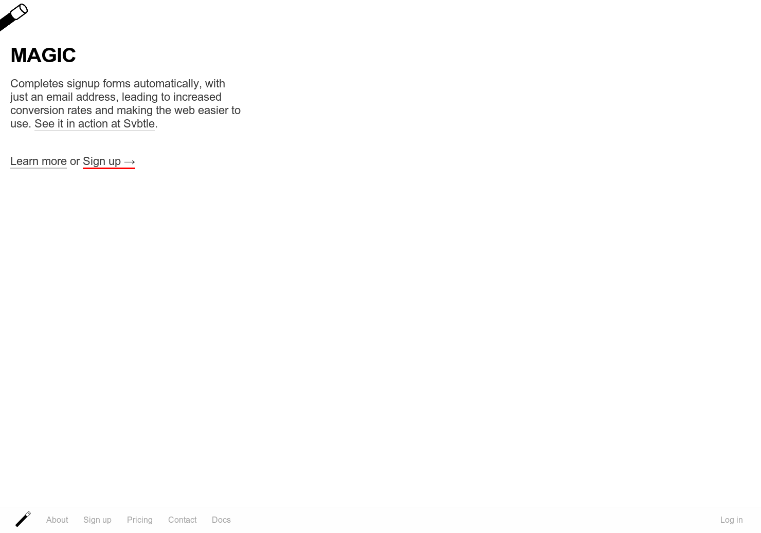 Magic Signup gallery image
