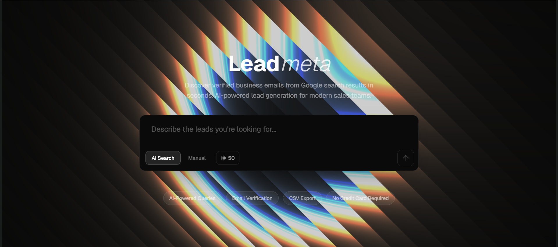 Leadmeta - Screenshot 2 showing product features and functionality