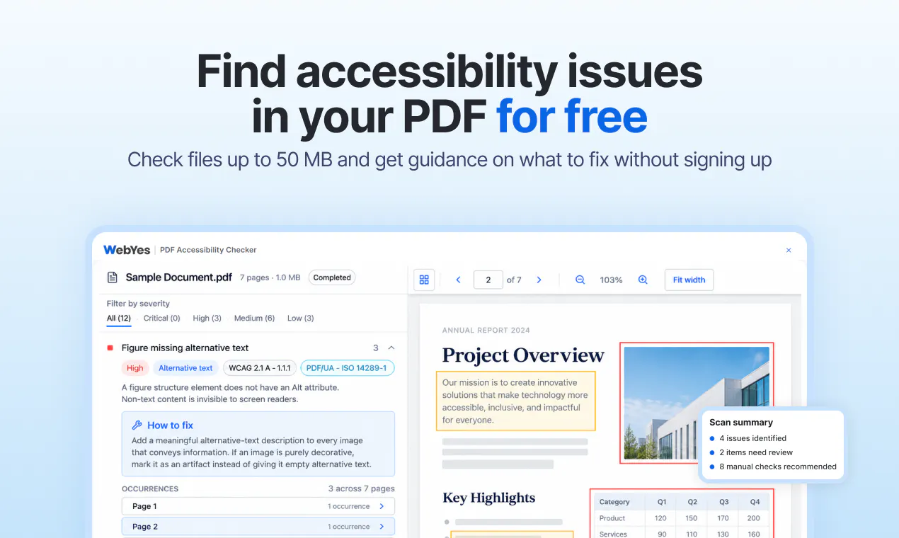 PDF Accessibility Checker by WebYes gallery image