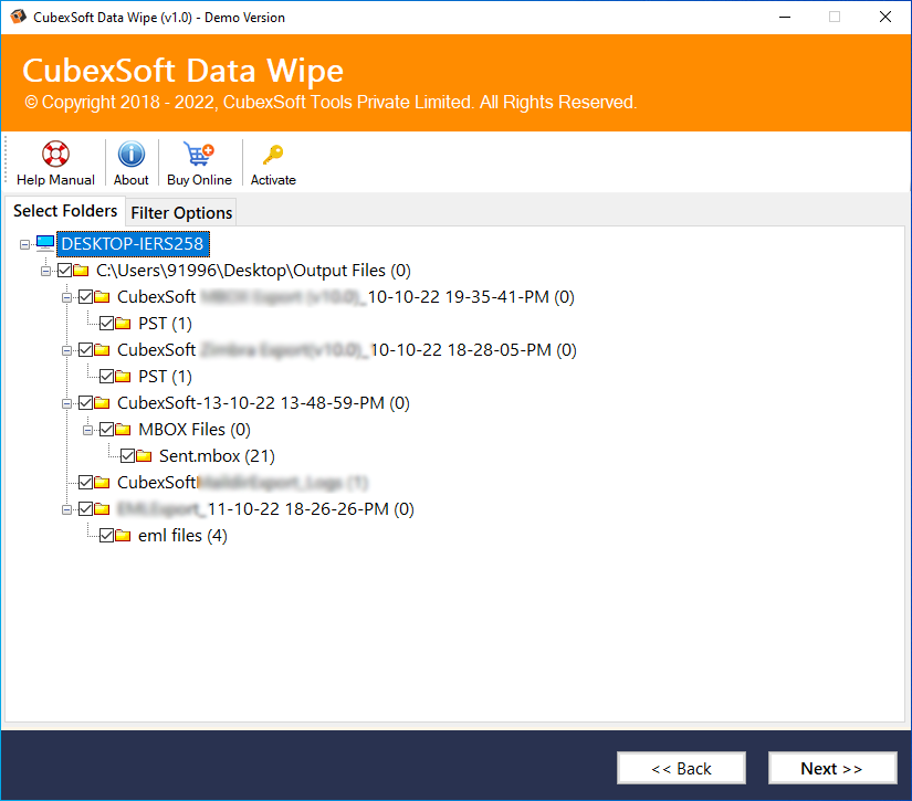 Herramienta de borrado de datos de Cubexsoft media 2