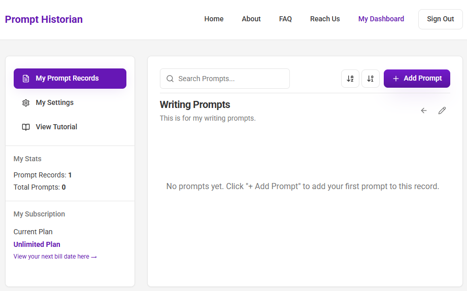 Prompt Historian gallery image