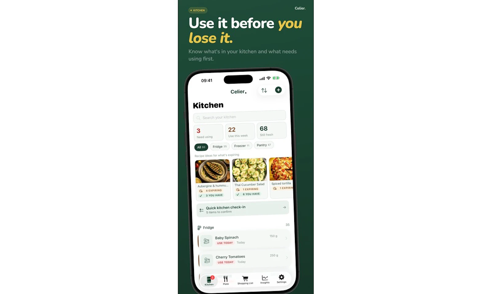 Celier — Pantry Tracker & Recipes screenshot 1