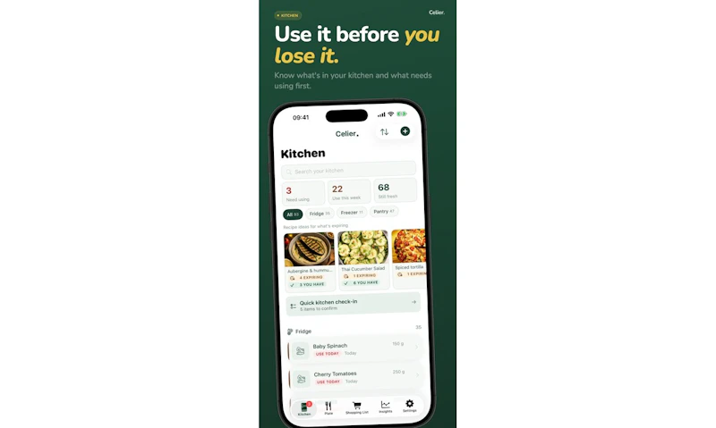 Celier — Pantry Tracker & Recipes screenshot 1