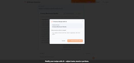 AI Recipe Generator gallery image