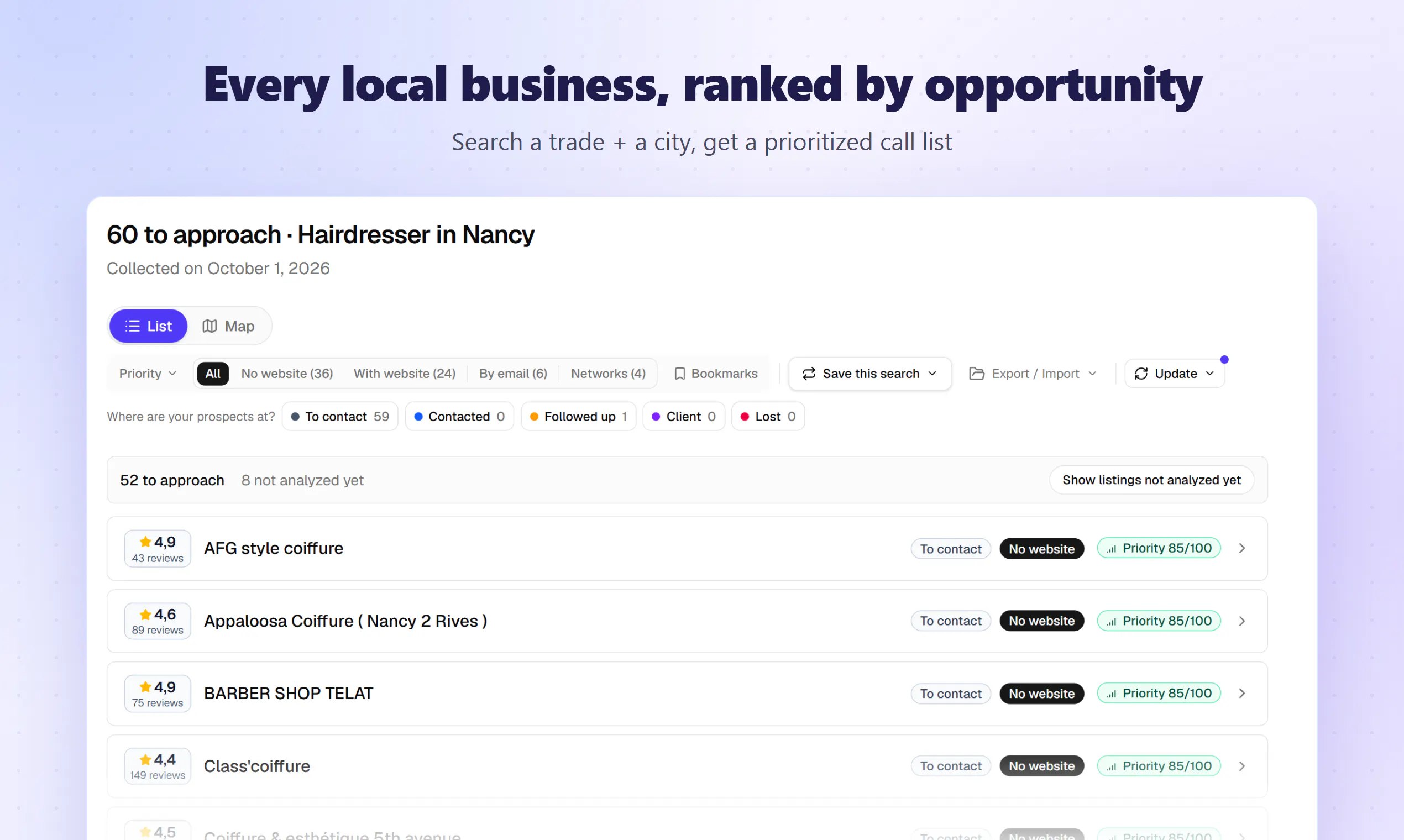 SpotBiz — Prospecting for web agencies gallery image