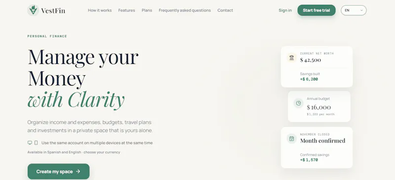 VestFin screenshot 2