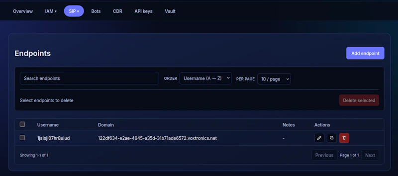Voxtronics screenshot 2