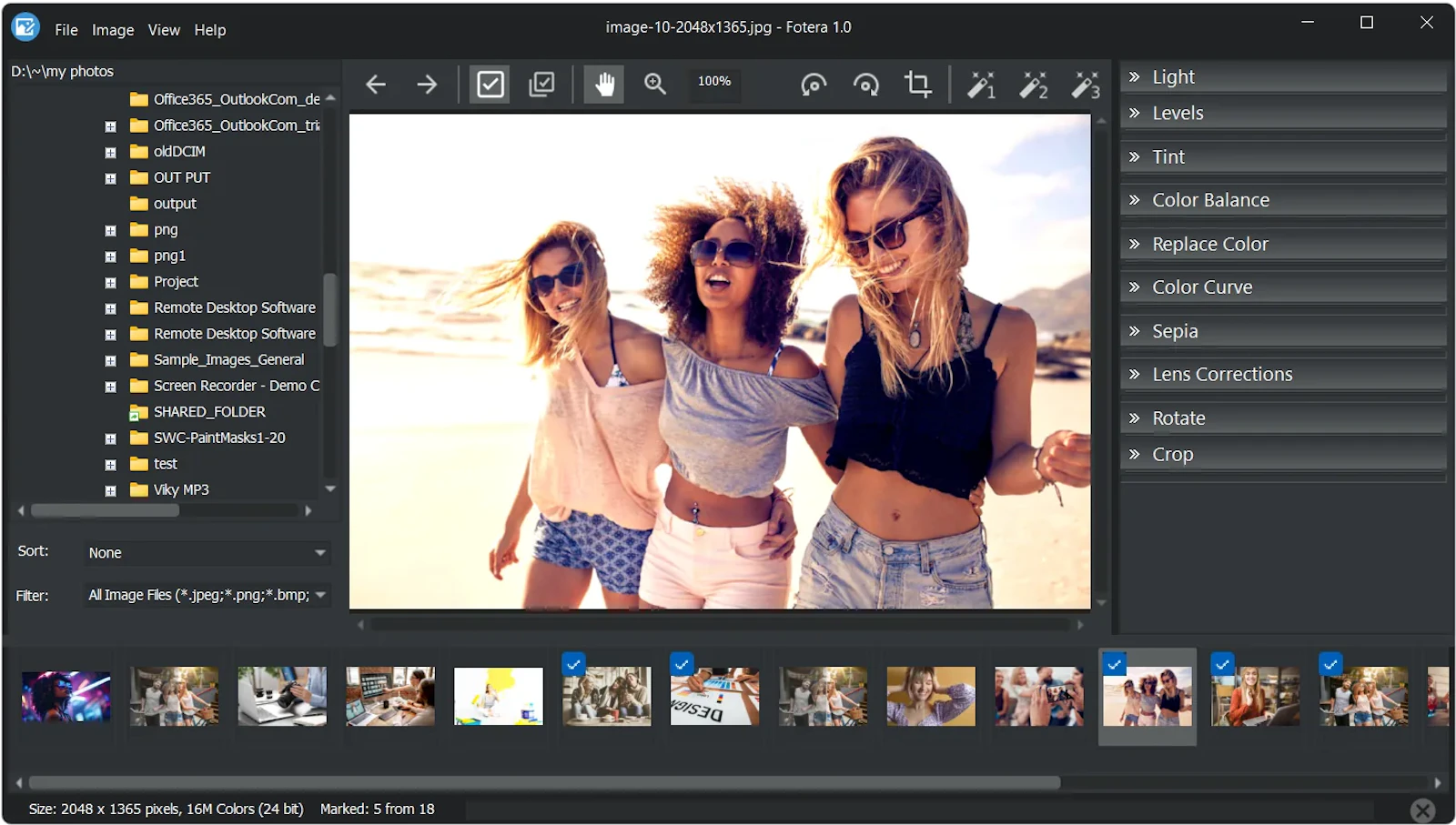 FOTERA Free Non-destructive Photo Editor screenshot 2