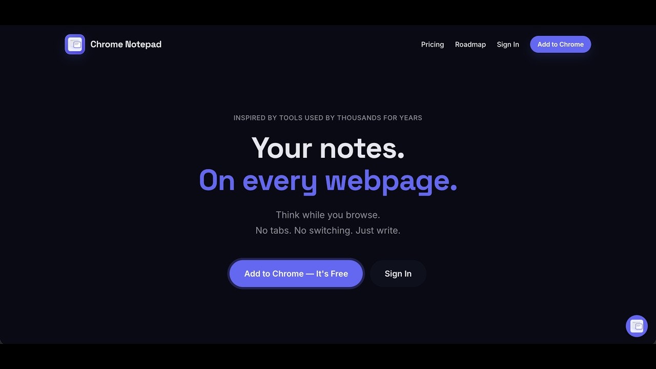 Chrome Notepad gallery image