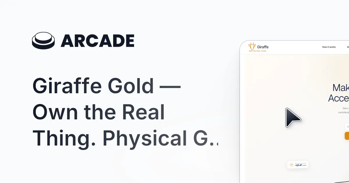 Giraffe Gold のプロダクトバナー