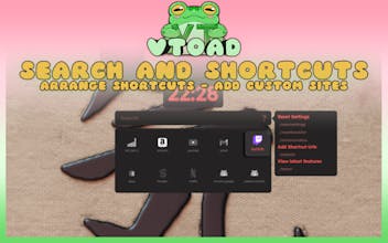 vToad New Tab Page gallery image