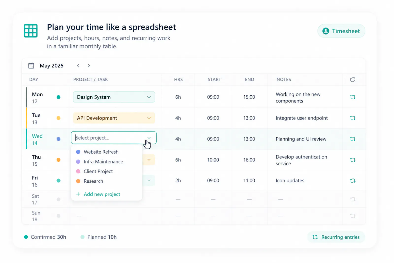 FlowGrid Tracking & Planning screenshot 4