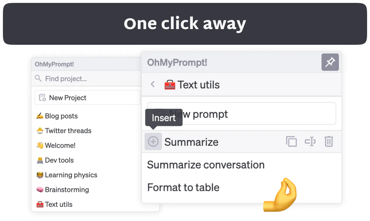 OhMyPrompt! for ChatGPT gallery image