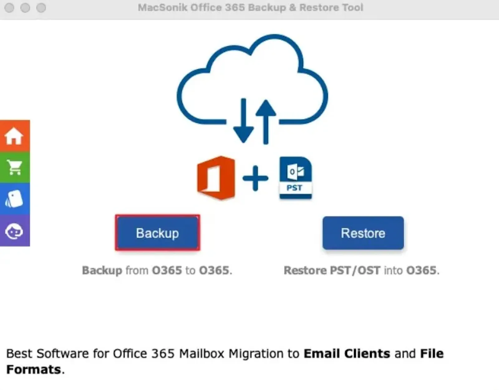 MacSonik Exchange to O365 Migration Tool screenshot 1