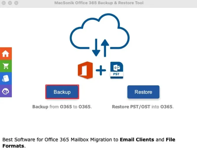 MacSonik Exchange to O365 Migration Tool screenshot 1