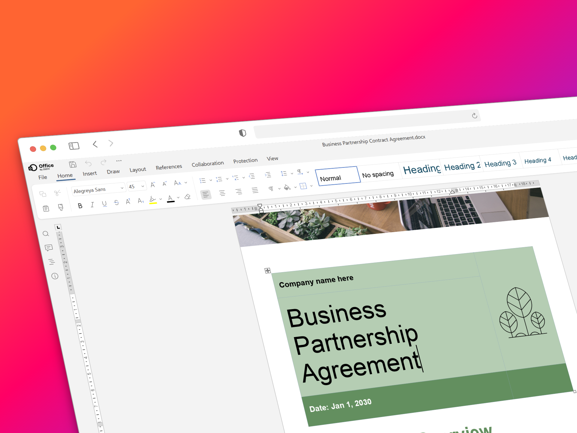 Serverless Web Office by ZIZIYI - Screenshot 2 showing product features and functionality