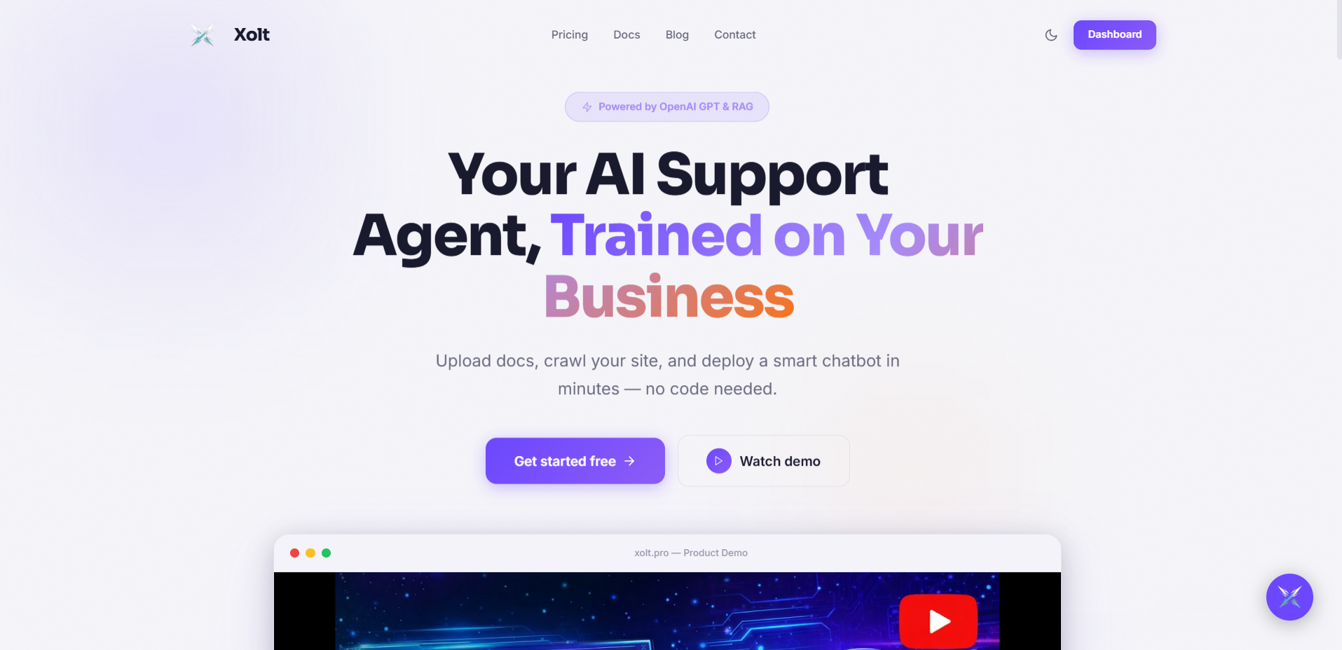 Xolt: AI Chatbot For Your Business gallery image