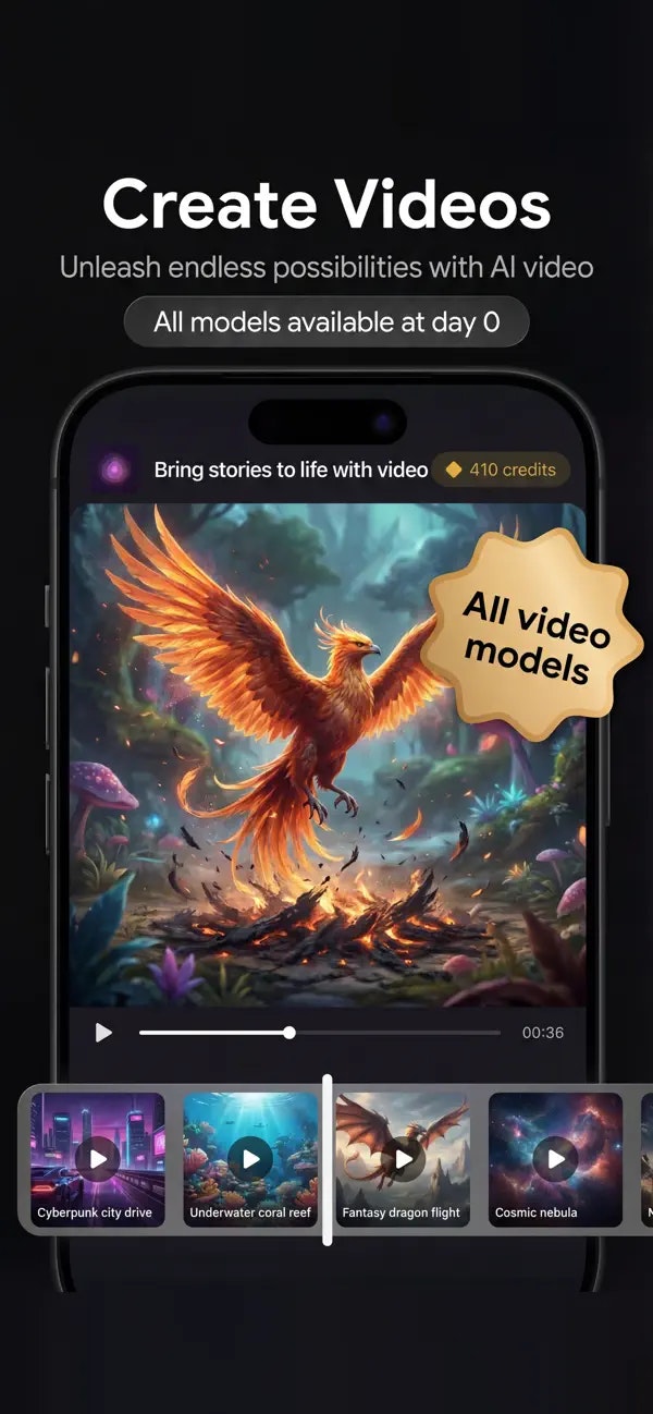 diffuria: AI Image & Video - Screenshot 4 showing product features and functionality