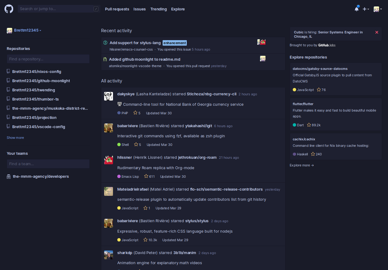 GitHub Moonlight gallery image