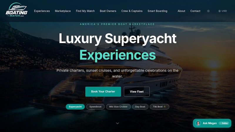 BoatingMatch.com screenshot 2