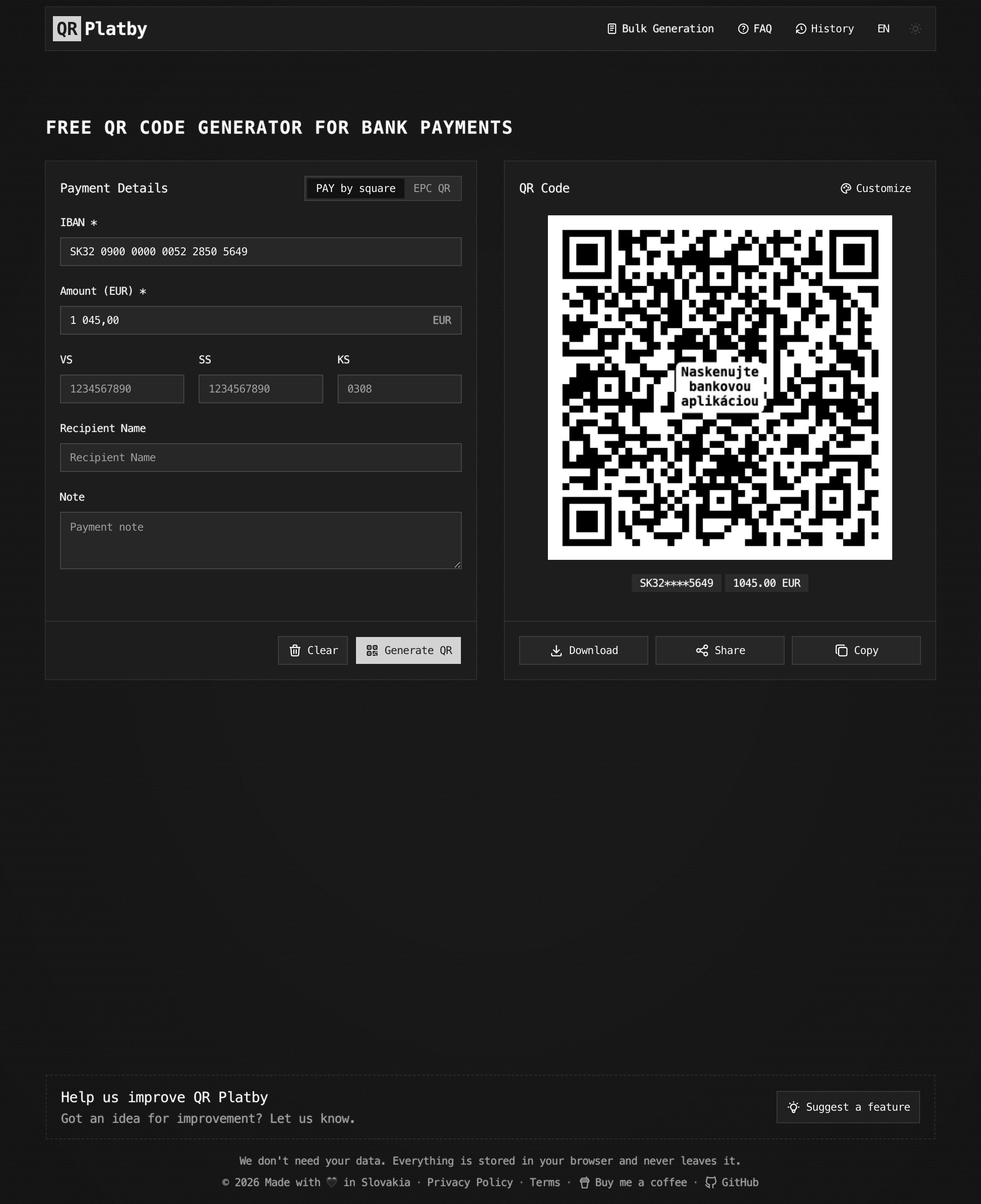 QR Platby gallery image