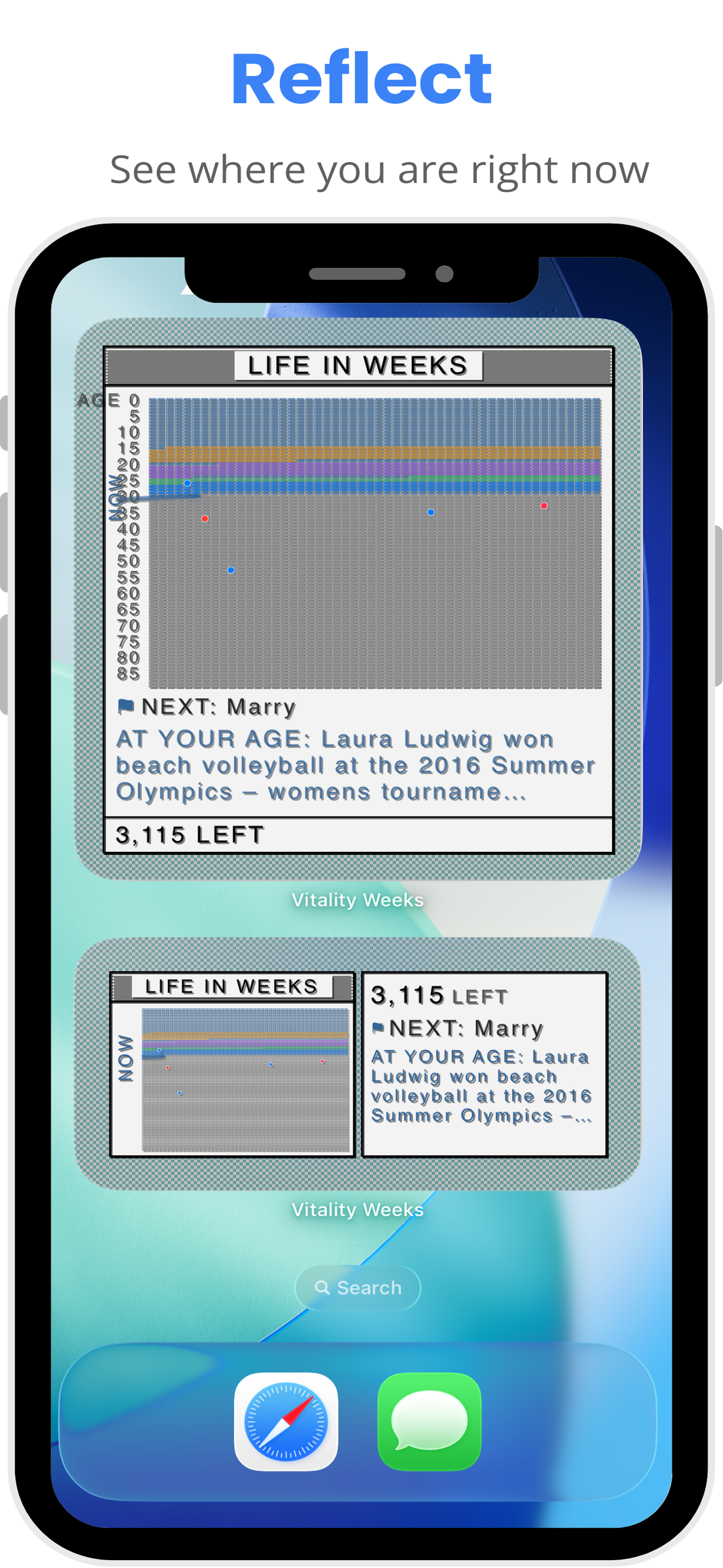 Vitality Weeks - Screenshot 4 showing product features and functionality