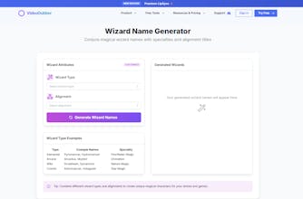 Wizard Name Generator gallery image