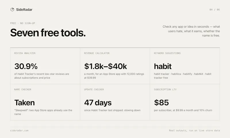 SideRadar screenshot 5