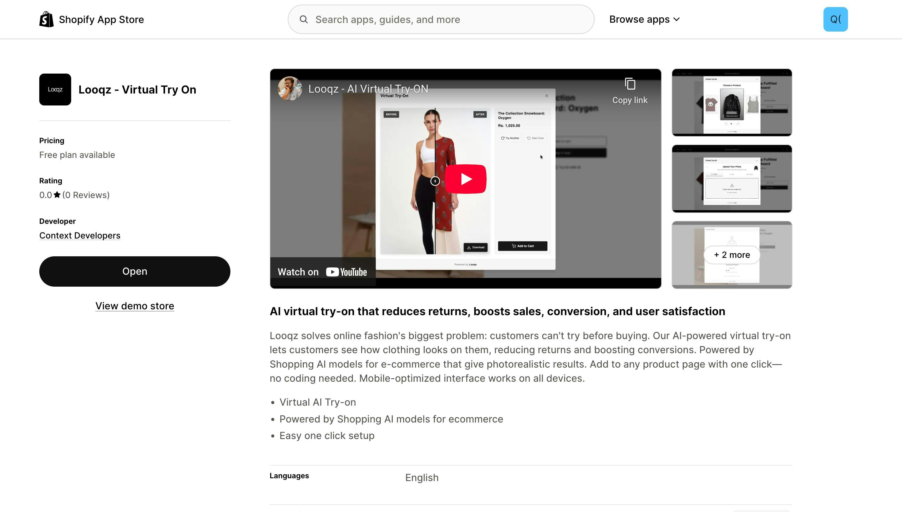 Looqz - AI Virtual Try-ON gallery image