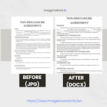 Image to Word - free, no signup, no ads gallery image