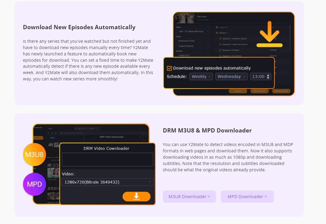 وسائط y2mate discovery plus downloader 3