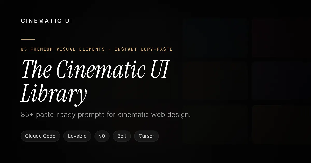 Cinematic UI gallery image