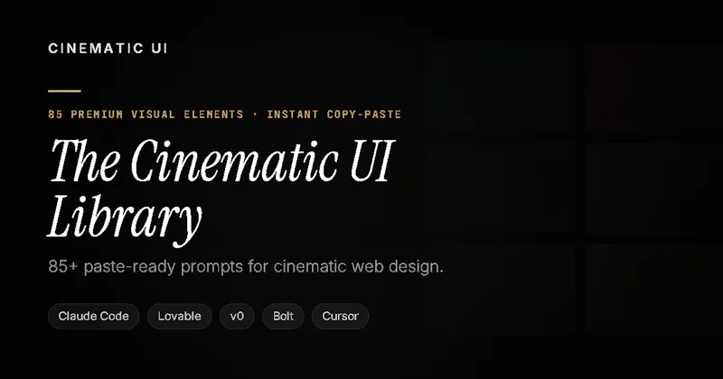 Cinematic UI screenshot 2