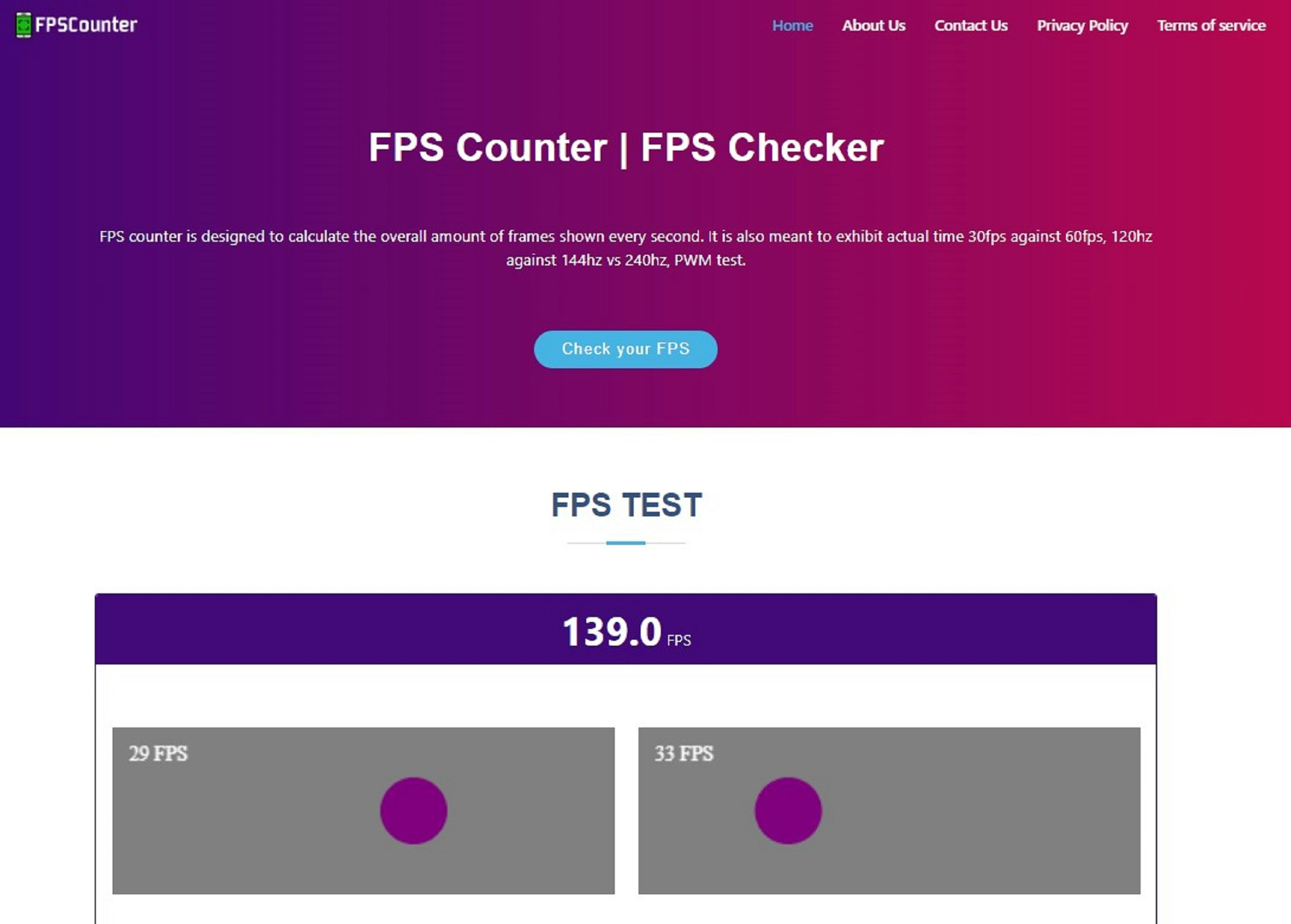 FPS sayacı - saniyede çerçeveler
