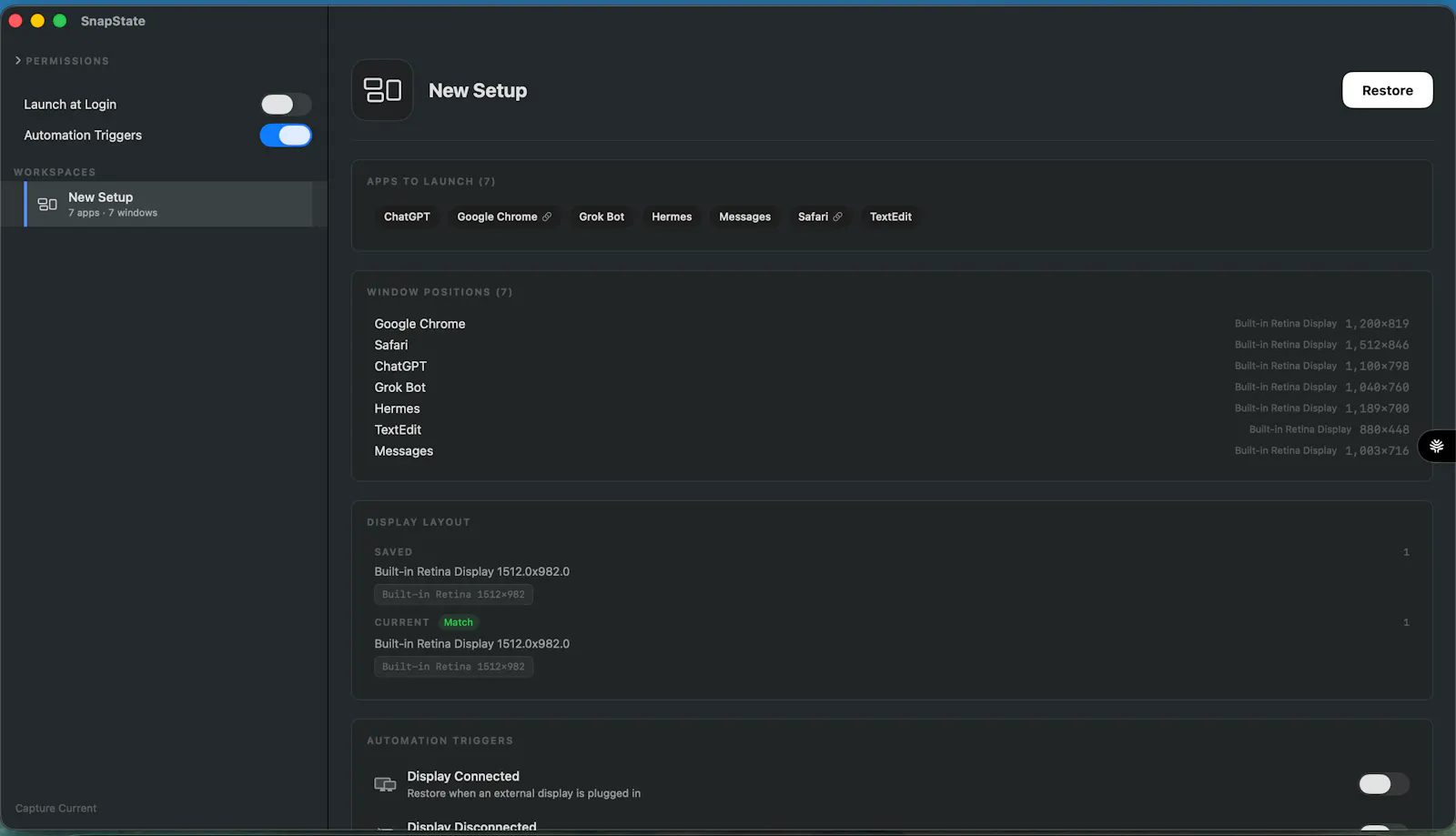 SnapState screenshot 2