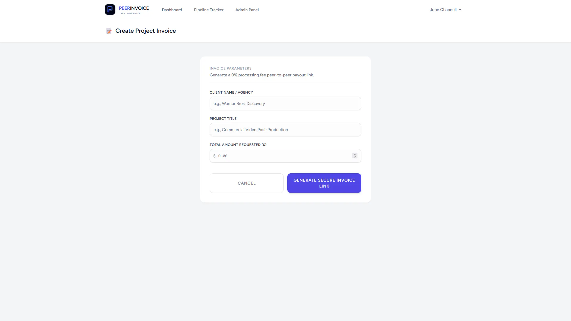 Peer Invoice gallery image