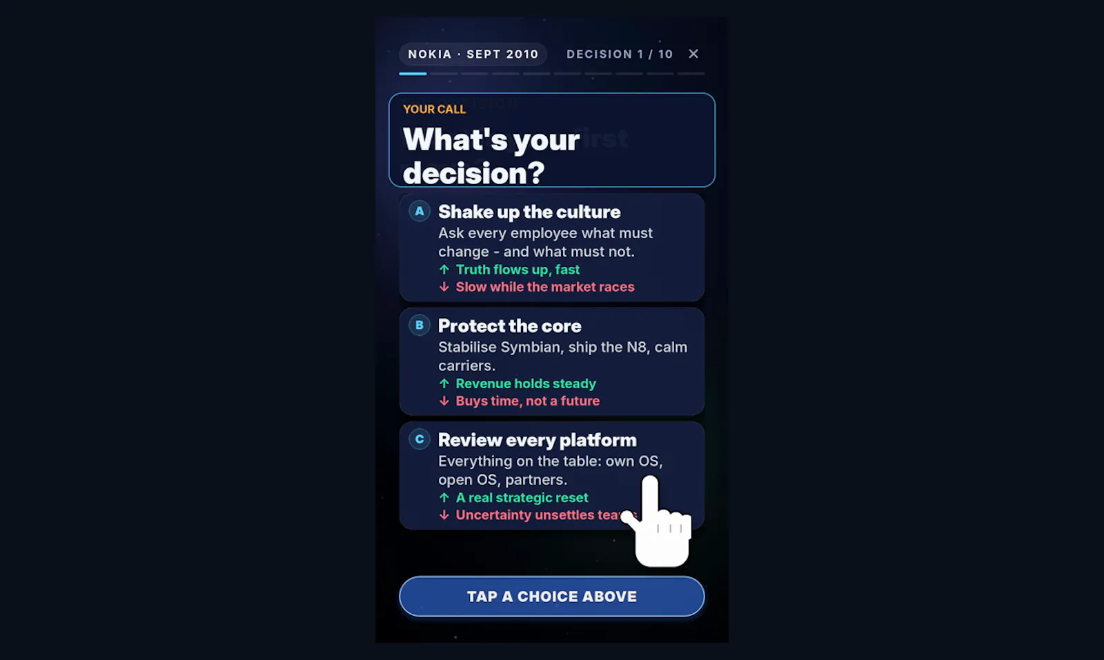 CEO Decision screenshot 3
