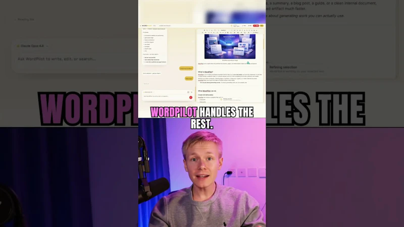 WordPilot screenshot 1 (video preview)