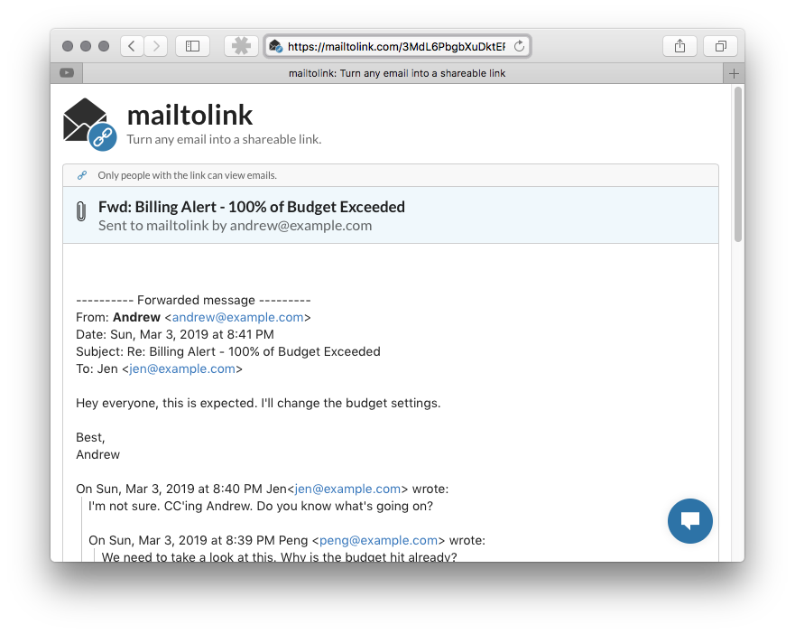 mailtolink gallery image