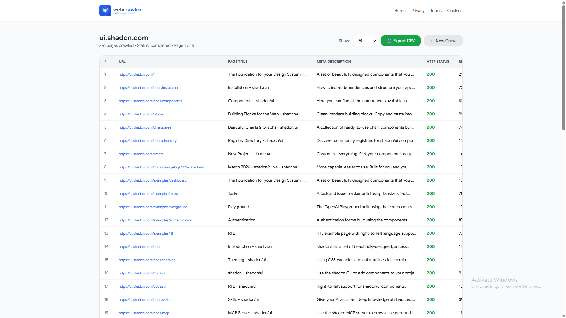 webcrawler.buzz - Screenshot 3 showing product features and functionality