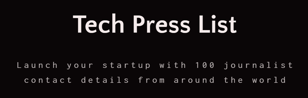 Tech Press List Image