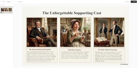 Slideable gallery image