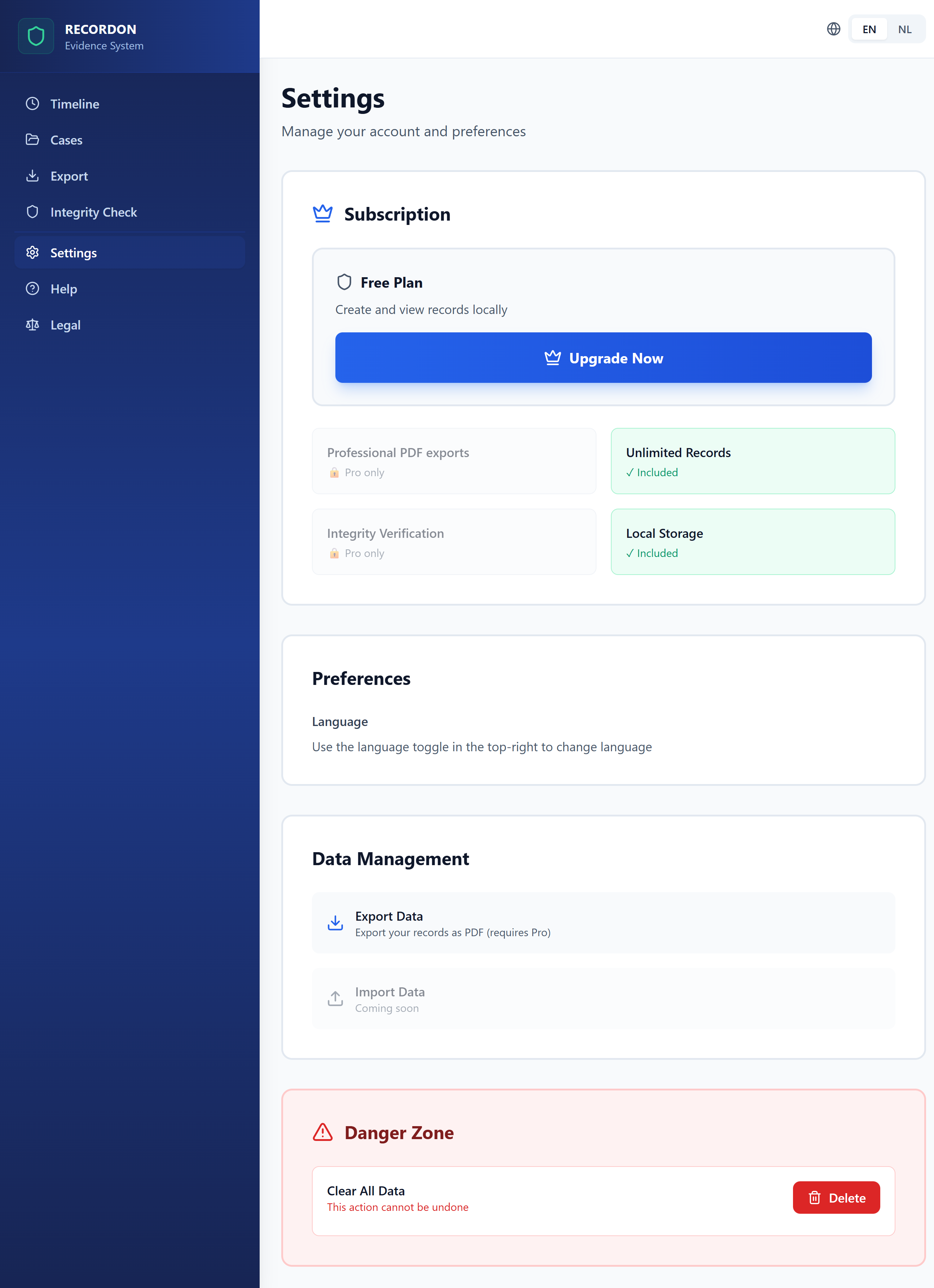 Recordon - Screenshot 5 showing product features and functionality
