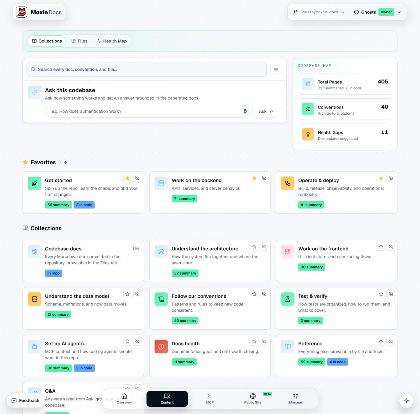 Moxie Docs: Knowledgebases screenshot 3