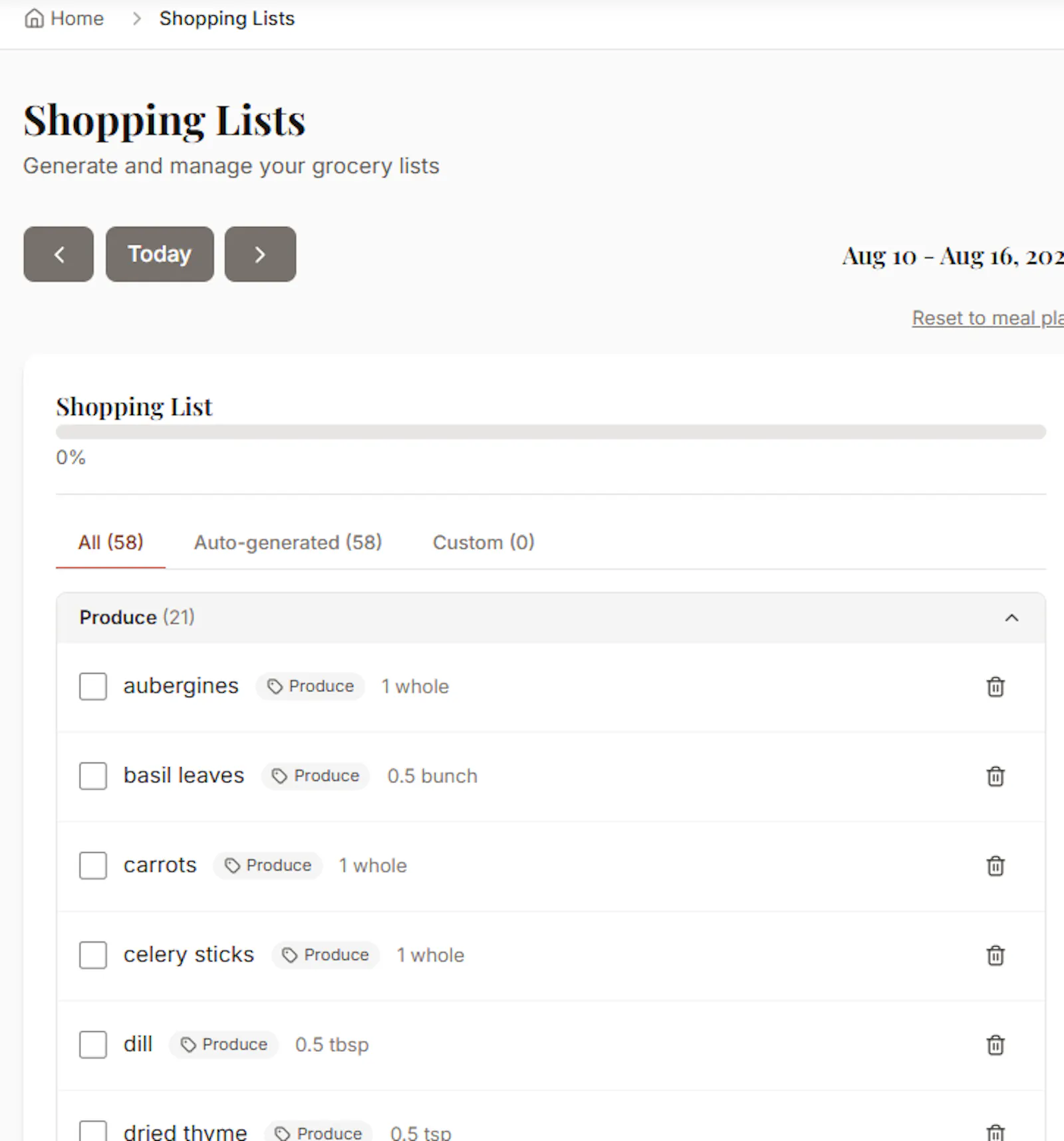 SevenServings screenshot 5