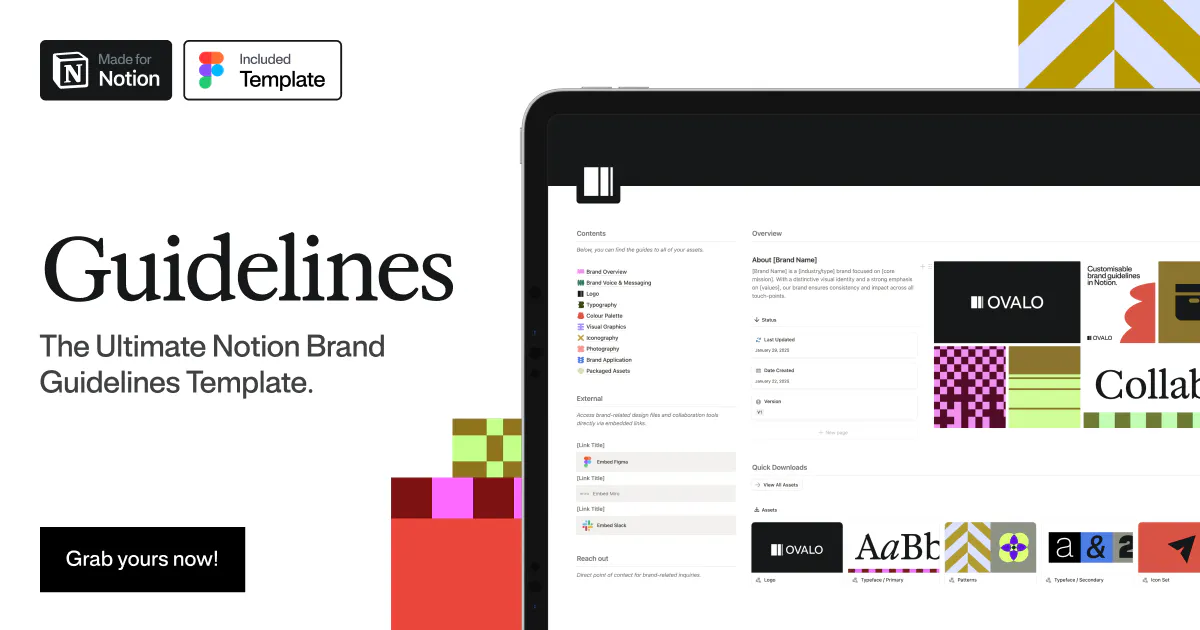 Free Notion Brand Guidelines Template gallery image