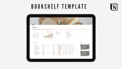 Notion Bookshelf template gallery image